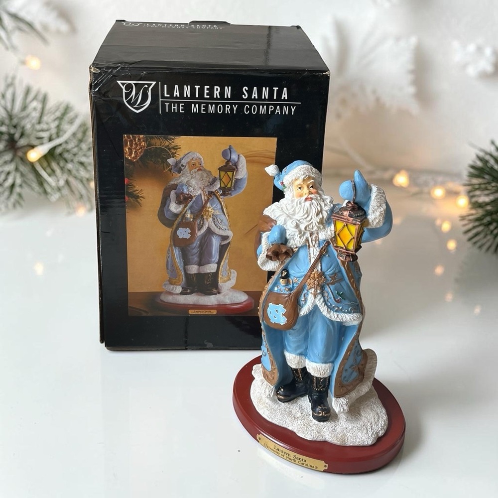 Memory Company North Carolina Tar Heels Lantern Christmas Figurine Decor